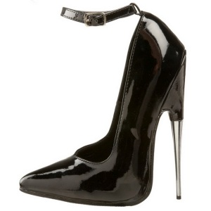 Black Varnished 15 cm SCREAM-12 Women Pumps Shoes Stiletto Heels