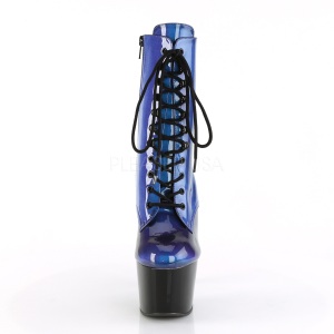 Blu Verniciata 18 cm ADORE-1020SHG stivaletti da pole dance