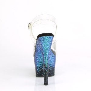 Blue glitter 18 cm ADORE-708SS Pole dancing high heels shoes