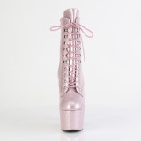 Blush glitter 18 cm high heels ankle boots platform