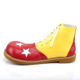 CLOWN-02 funtasma scarpe da clown e circo unisex gialli