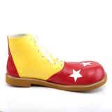 CLOWN-02 funtasma scarpe da clown e circo unisex gialli