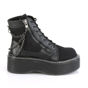 Canvas 5 cm EMILY-114 demoniacult boots platform