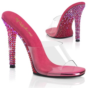 Ciabatte Pink 11,5 cm GALA-01DMM ciabatte con tacco alto strass