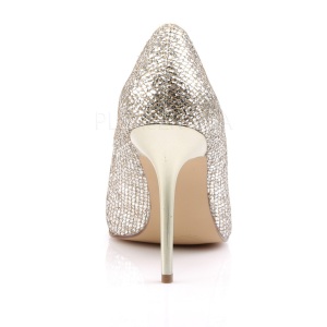 Dorato Scintillare 10 cm CLASSIQUE-20 grandi taglie scarpe stilettos