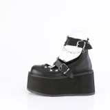 Ecopelle 11,5 cm DAMNED-56 emo maryjane scarpe donna fibbia