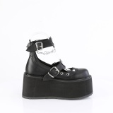 Ecopelle 11,5 cm DAMNED-56 emo maryjane scarpe donna fibbia