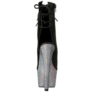 Ecopelle pietra cristallo 18 cm BEJEWELED-1018D7 stivaletti donna plateau