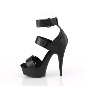 Ecopelle plateau 15 cm DELIGHT-629 scarpe con tacco alto pleaser