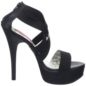 Elasticated Band 14,5 cm Burlesque TEEZE-47W mens high heels for wide feets