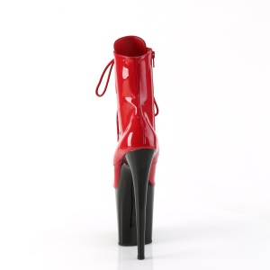 FLAMINGO-1020 20 cm pleaser stivaletti tacco alto plateau rosso