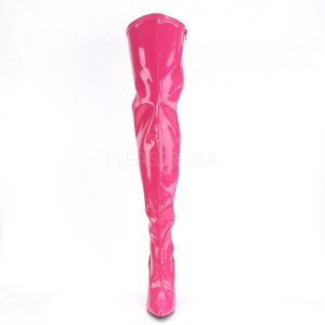 Fuchsia Shiny 13 cm SEDUCE-3000 Thigh High Boots for Men