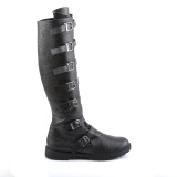 GOTHAM-110 halloween black captain boots cosplay mens boots with buckles