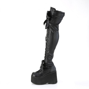 Leatherette 11,5 cm KERA-303 Platform Thigh High Boots