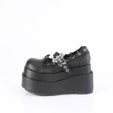 Neri 11,5 cm BEAR-23 emo maryjane scarpe donna plateau con fibbia