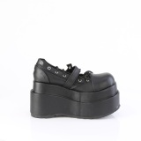 Neri 11,5 cm BEAR-23 emo maryjane scarpe donna plateau con fibbia