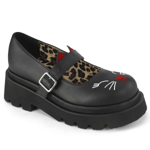 Neri 6,5 cm RENEGADE-56 emo maryjane scarpe donna fibbia