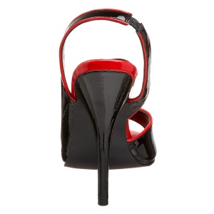 Neri dcollet slingback tacchi alti con punta aperta 13 cm