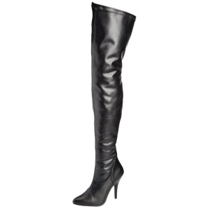 Nero Matto 13 cm SEDUCE-3000 stivali overknee tacco alto