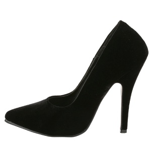 Nero Velluto 13 cm SEDUCE-420 scarpe dcollet a punta