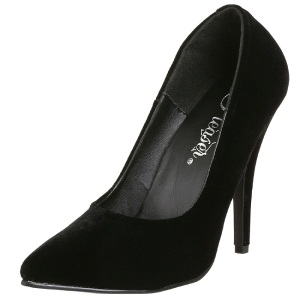 Nero Velluto 13 cm SEDUCE-420 scarpe dcollet a punta