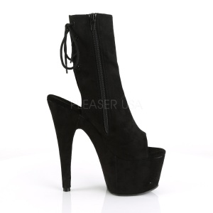 Nero faux suede 18 cm ADORE-1018FS stivaletti da pole dance