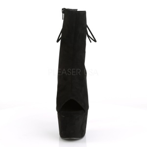 Nero faux suede 18 cm ADORE-1018FS stivaletti da pole dance