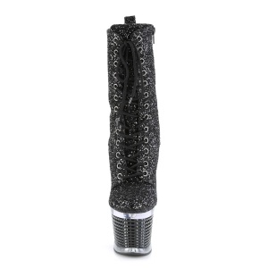 Nero glitter 20 cm SPECTATOR-1040G stivaletti exotic pole dance