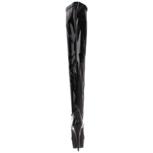 Patent 15,5 cm DELIGHT-3023 Platform Thigh High Boots