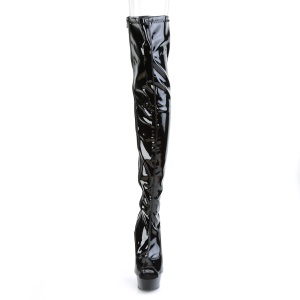 Patent 15 cm DELIGHT-3011 Pleaser Overknee Boots