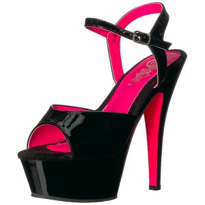 Patent 15 cm KISS-209TT High Heeled Sandal Neon Platform