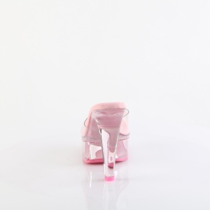 Perspex 13 cm MARTINI-501 Rose mules high heels