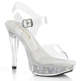 Pietre strass 13 cm GLORY-508DM scarpe posare - tacco alto da competizione bikini