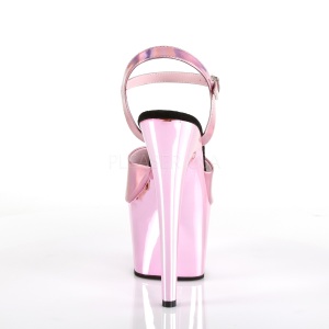 Pink 18 cm ADORE-709HGCH Hologram platform high heels shoes