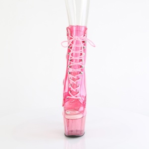 Pink transparent 18 cm ADORE-1021C Exotic stripper ankle boots