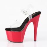 Plateau rosso 18 cm ADORE-708 scarpe da pole dance