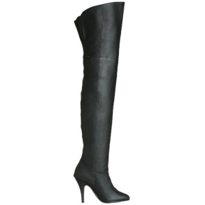 Pleaser 10,5 cm LEGEND-8868 Stivali altissimi pelle nera