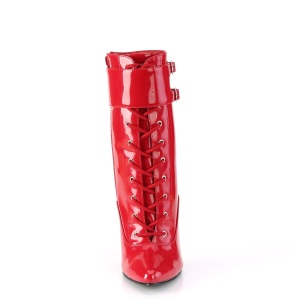 Red 15 cm DOMINA-1023 ankle boots stiletto high heels