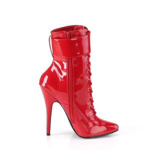 Red 15 cm DOMINA-1023 ankle boots stiletto high heels