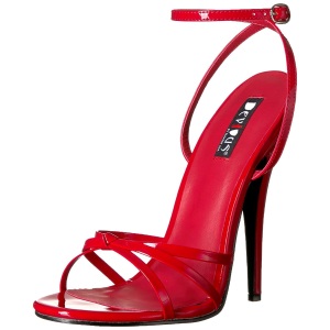 Red 15 cm Devious DOMINA-108 high heeled sandals