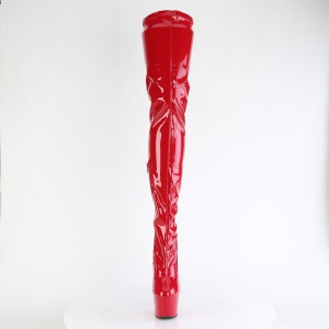 Red 18 cm ADORE-4000 Vinyl crotch high overknee boots