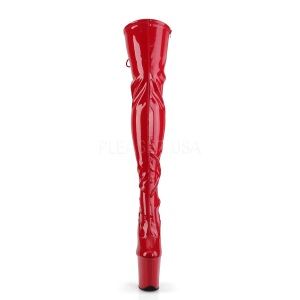 Red Patent 20 cm FLAMINGO-3063 Platform Thigh High Boots