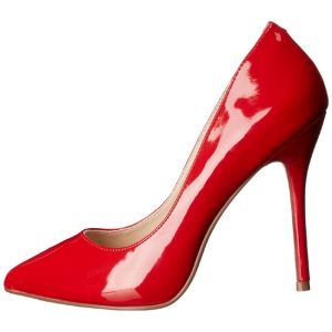 Red Shiny 13 cm AMUSE-20 Pumps High Heels for Men