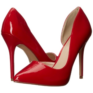 Red Shiny 13 cm AMUSE-22 Pumps High Heels for Men