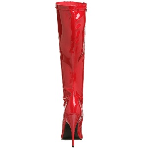 Red Shiny 13 cm SEDUCE-2000 High Heeled Womens Boots for Men