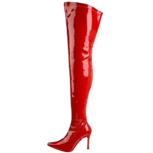 Red Shiny 9,5 cm LUST-3000 overknee high heel boots