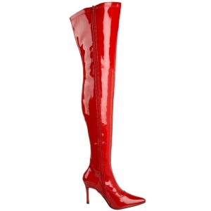 Red Shiny 9,5 cm LUST-3000 overknee high heel boots