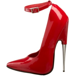 Red Varnished 15 cm SCREAM-12 Women Pumps Shoes Stiletto Heels