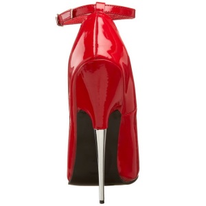 Red Varnished 15 cm SCREAM-12 Women Pumps Shoes Stiletto Heels