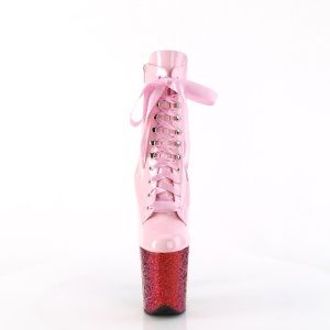 Rosa glitter 20 cm FLAMINGO-1020HG stivaletti exotic pole dance